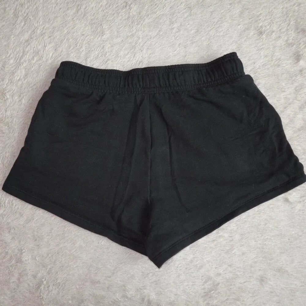 Women's Size Small Auden Fleece Shorts, Black, Lounge, Knit, Pull-On, Midweight
